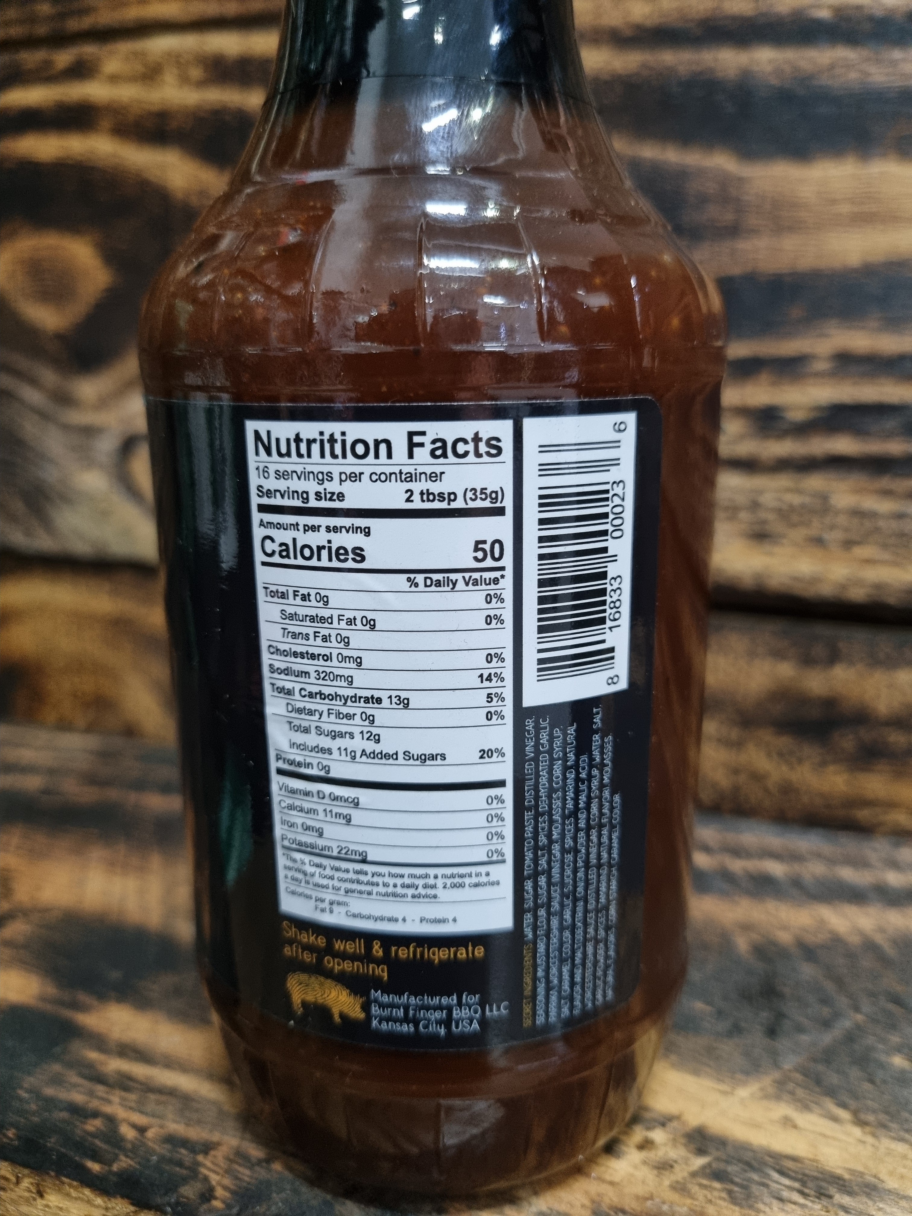 Smokey KC Barbecue Sauce by Burnt Finger BBQ 558g