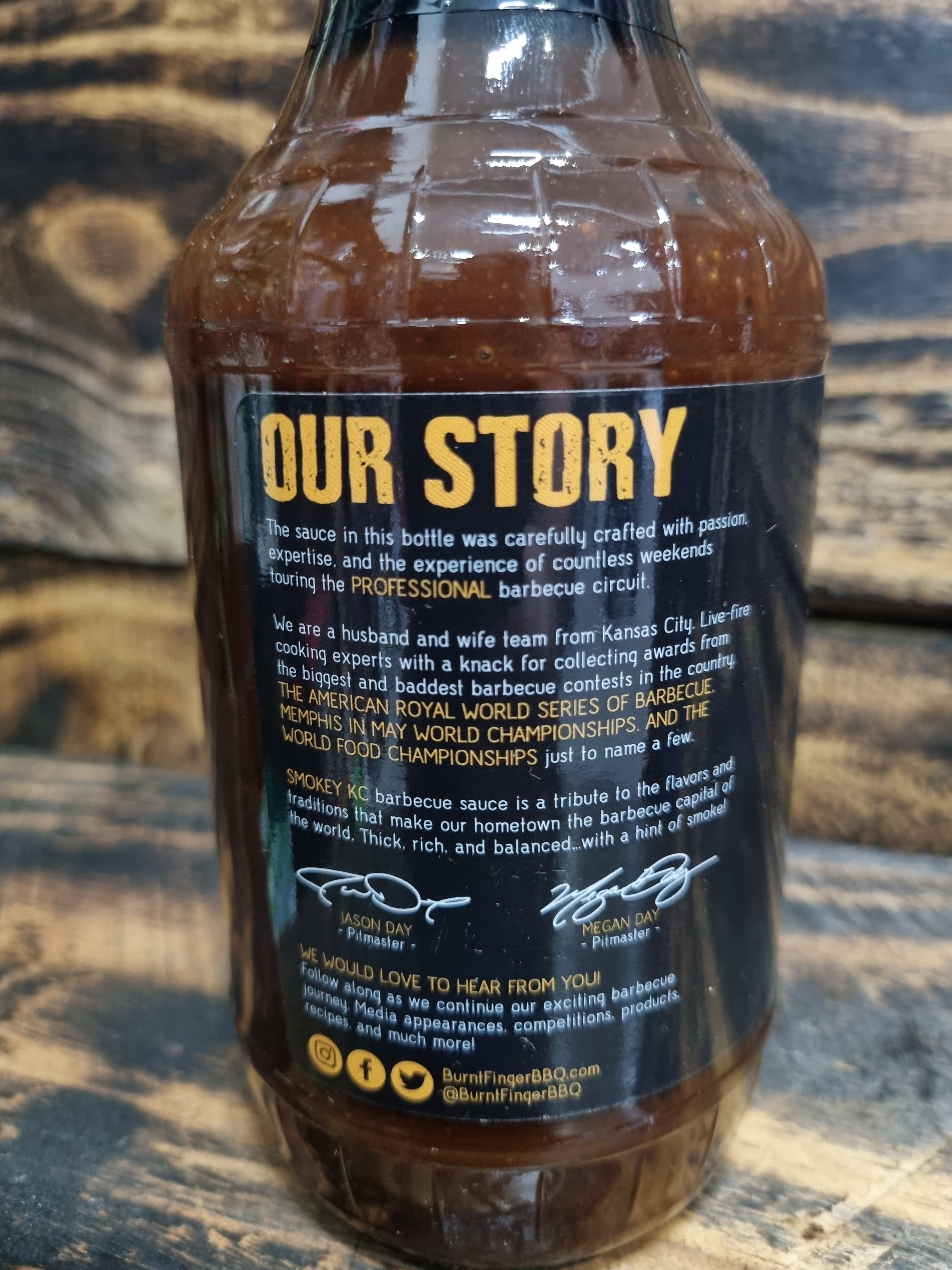 Smokey KC Barbecue Sauce by Burnt Finger BBQ 558g