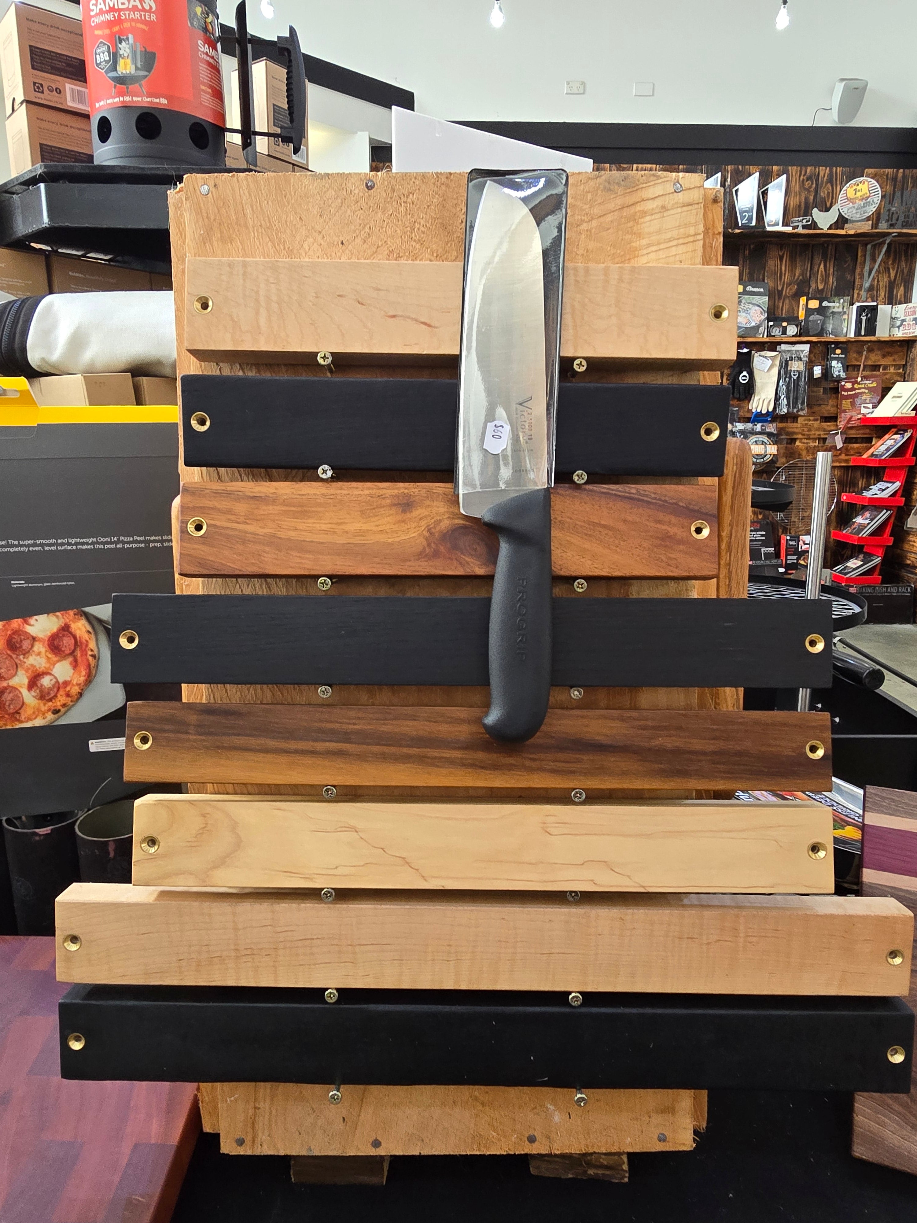 NiceWood Magnetic Knife Rack  30cm NZ Blackwood
