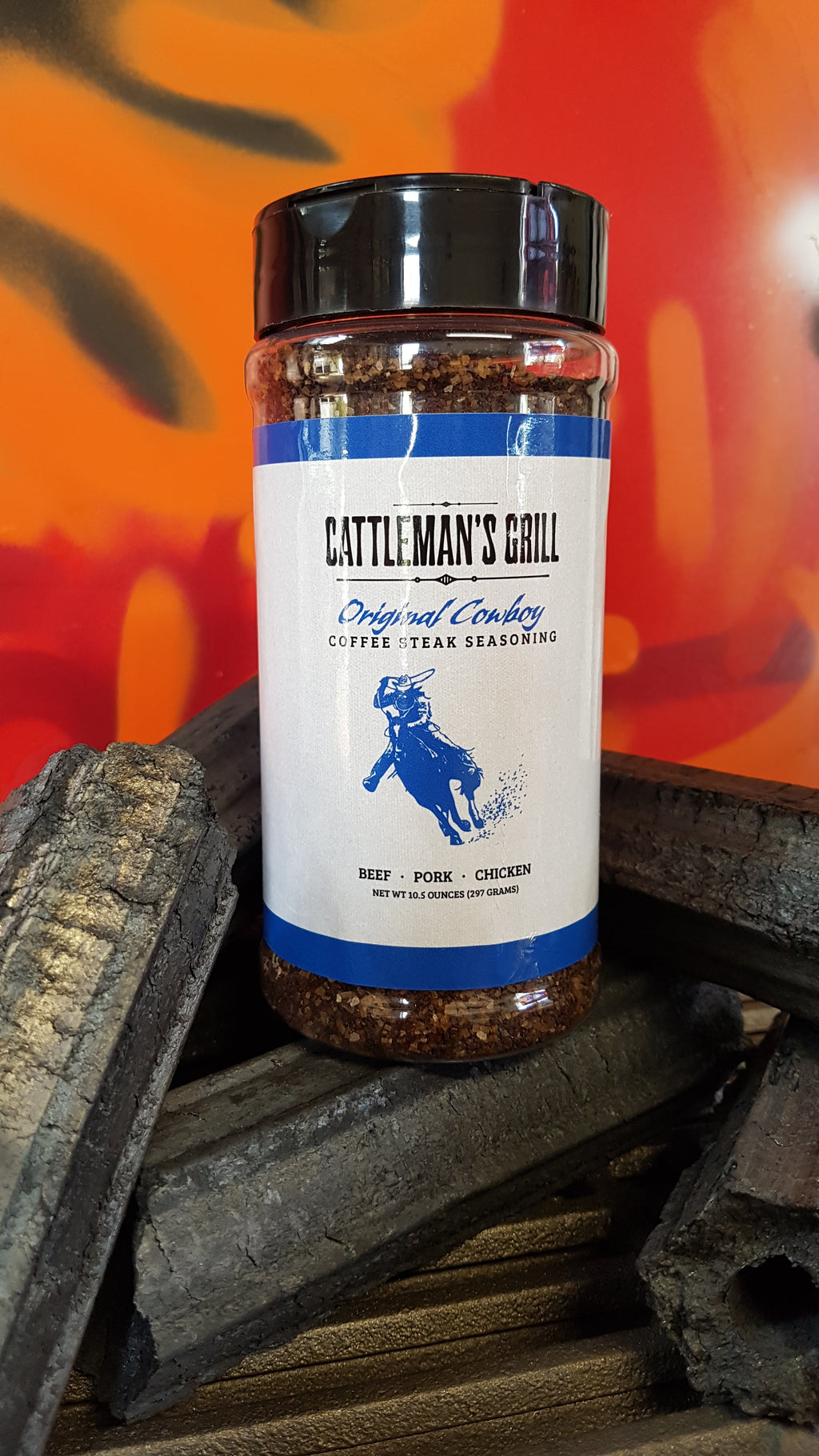 Original Cowboy Coffee Steak Seasoning 297g by Cattleman's Grill