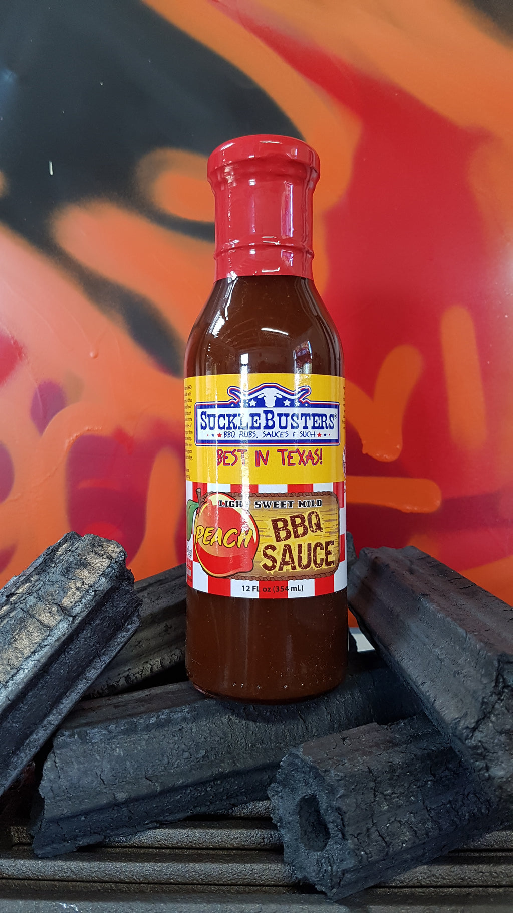 Peach Light Sweet Mild BBQ Sauce 354g by Sucklebusters