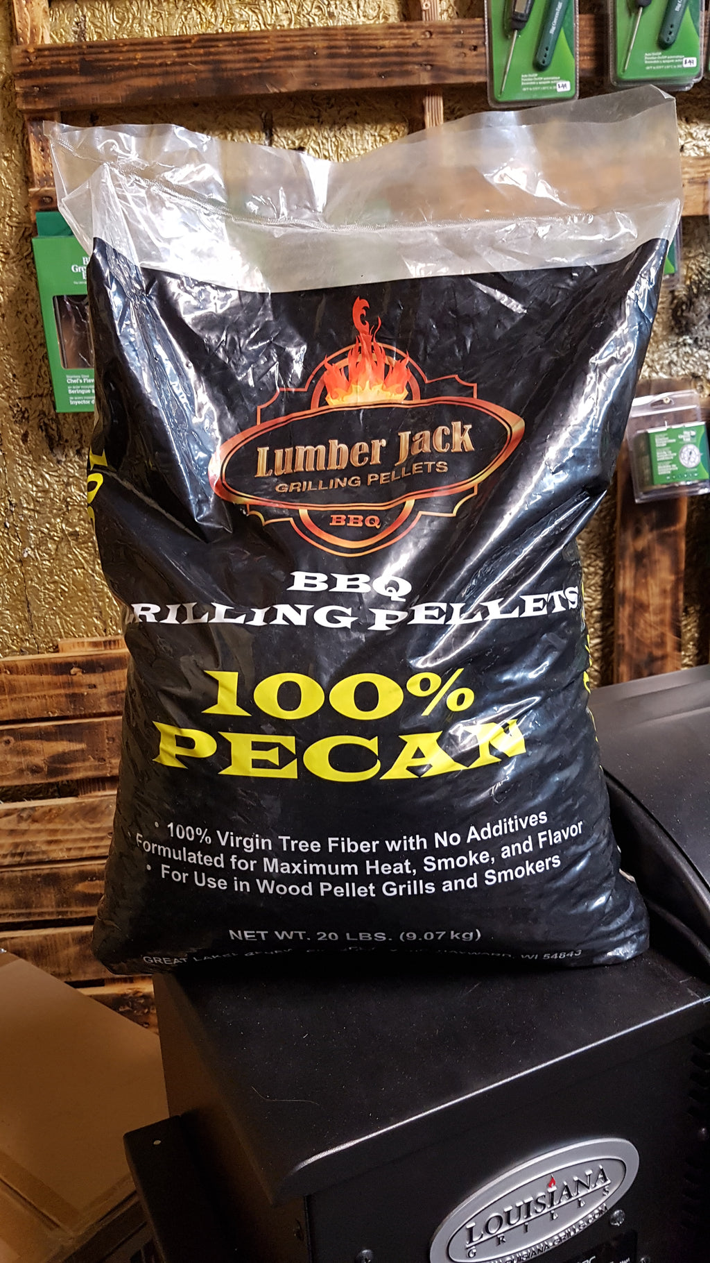 100% Pecan BBQ Grilling Pellets by Lumber Jack
