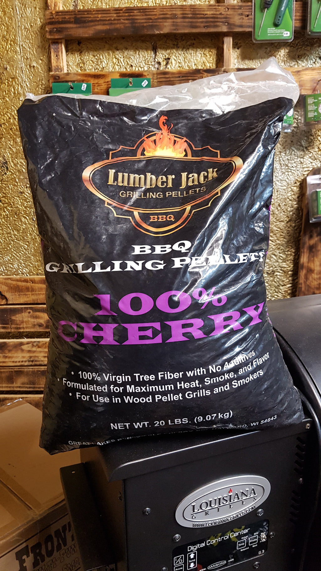 100% Cherry BBQ Grilling Pellets by Lumber Jack