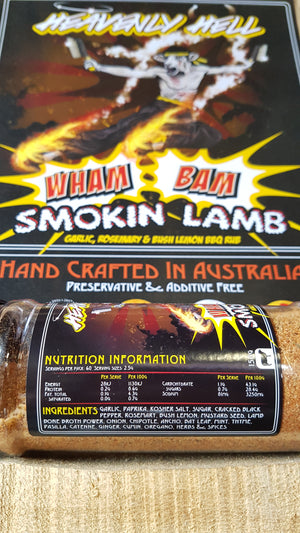 Wham Bam Smokin Lamb Rub 150g by Heavenly Hell