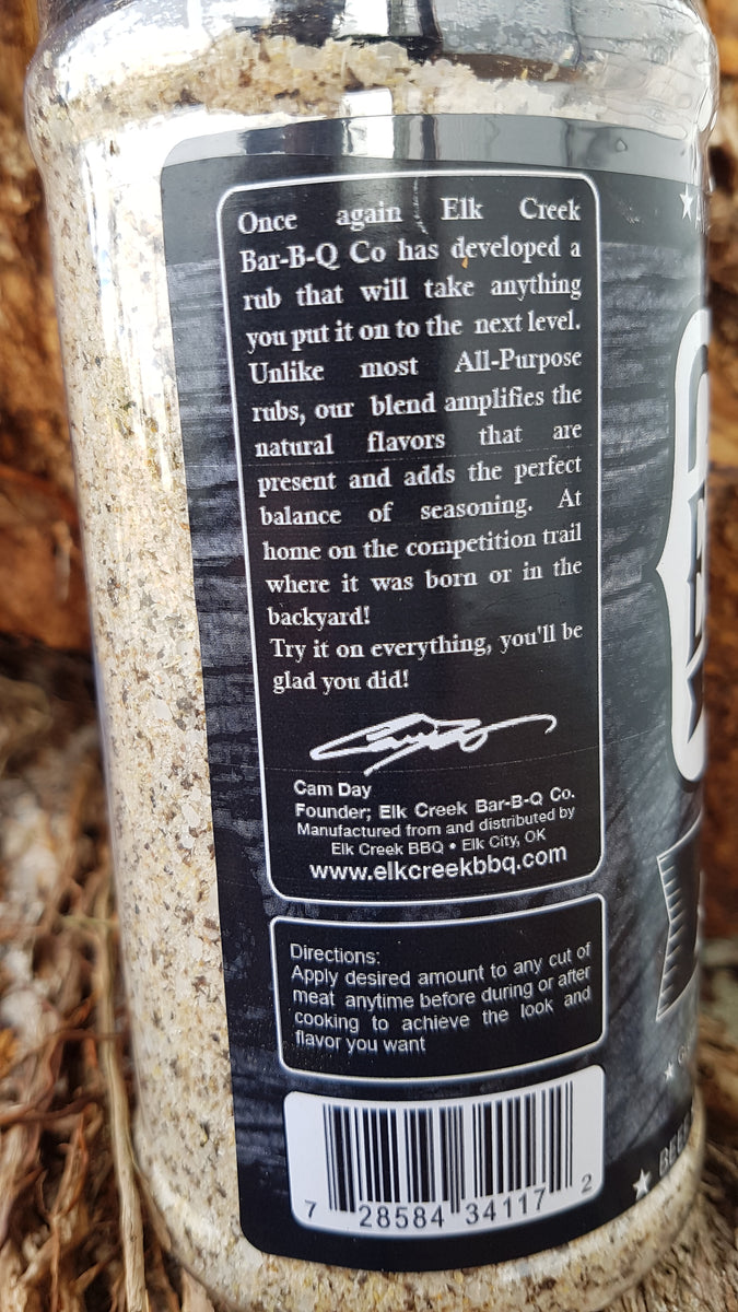 Black Label AP Rub 283g by Elk Creek Bar.B.Q CO. – Barbecue B.O.I.
