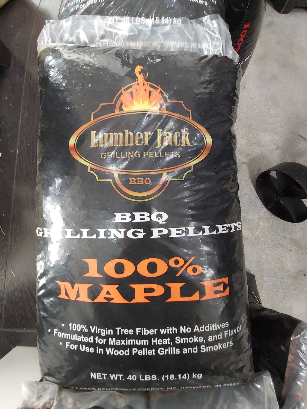 100% Maple BBQ Grilling Pellets by Lumber Jack
