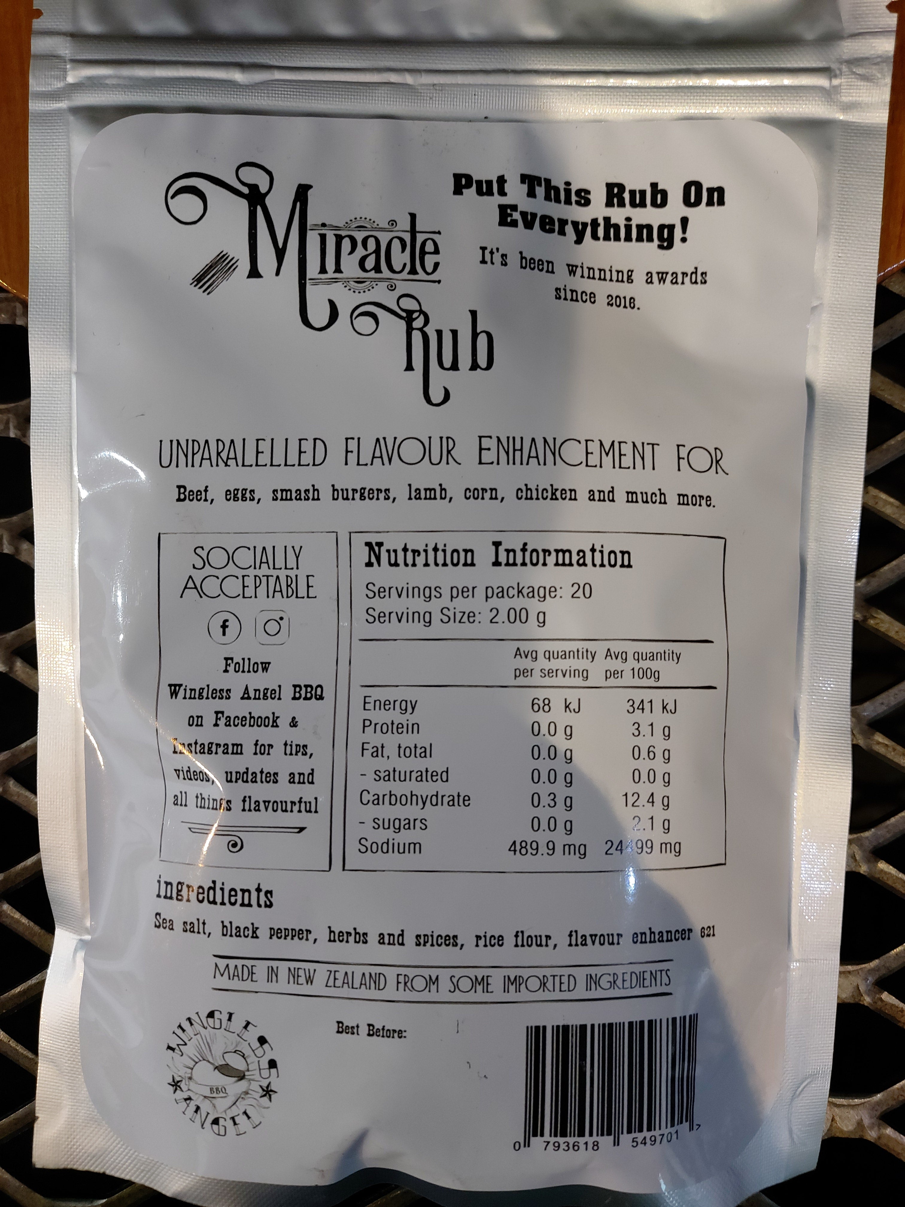 Miracle Rub 200g by Wingless Angel Bbq