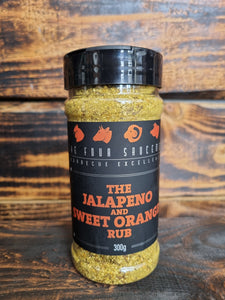 Jalapeno and Sweet Orange Rub by the Four Saucemen 300g
