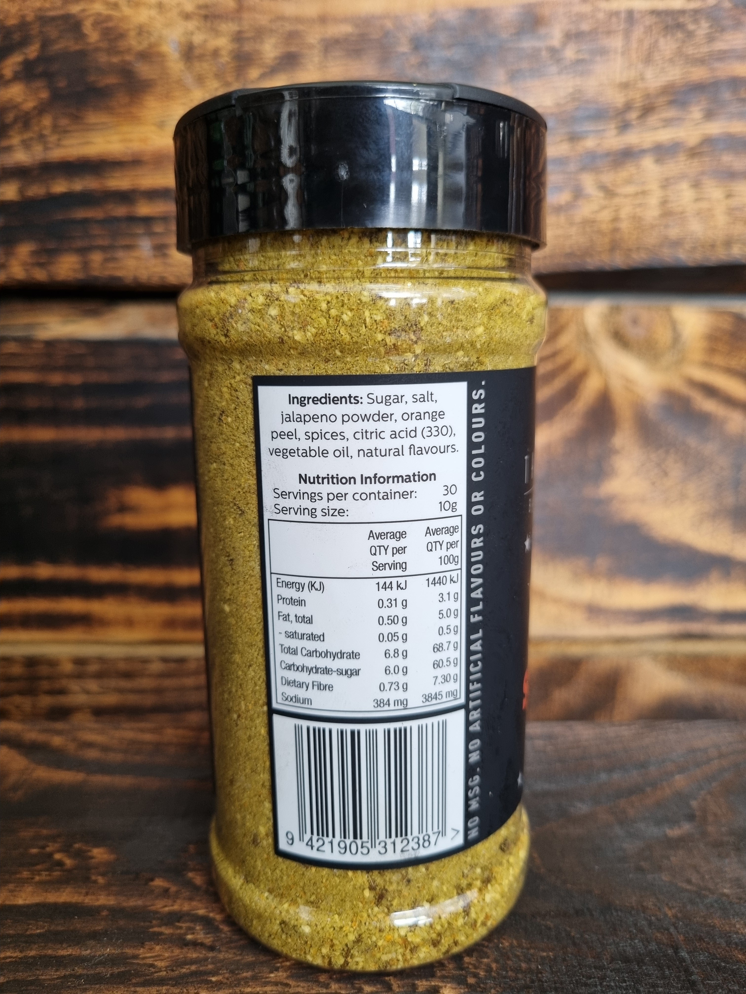 Jalapeno and Sweet Orange Rub by the Four Saucemen 300g