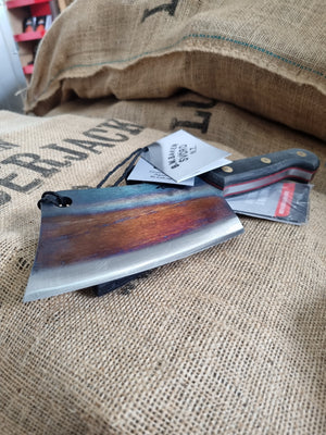 Svord Carbon Steel Cleaver and Leather Sheath