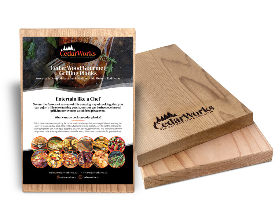 Canadian Western Red Cedar Gourmet Grilling Planks & Wraps by CedarWorks