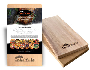 Canadian Western Red Cedar Gourmet Grilling Planks & Wraps by CedarWorks