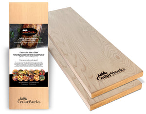 Canadian Western Red Cedar Gourmet Grilling Planks & Wraps by CedarWorks