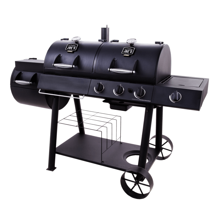 Longhorn Combo Charcoal Gas Smoker and Grill by Oklahoma Joe Barbecue B.O.I