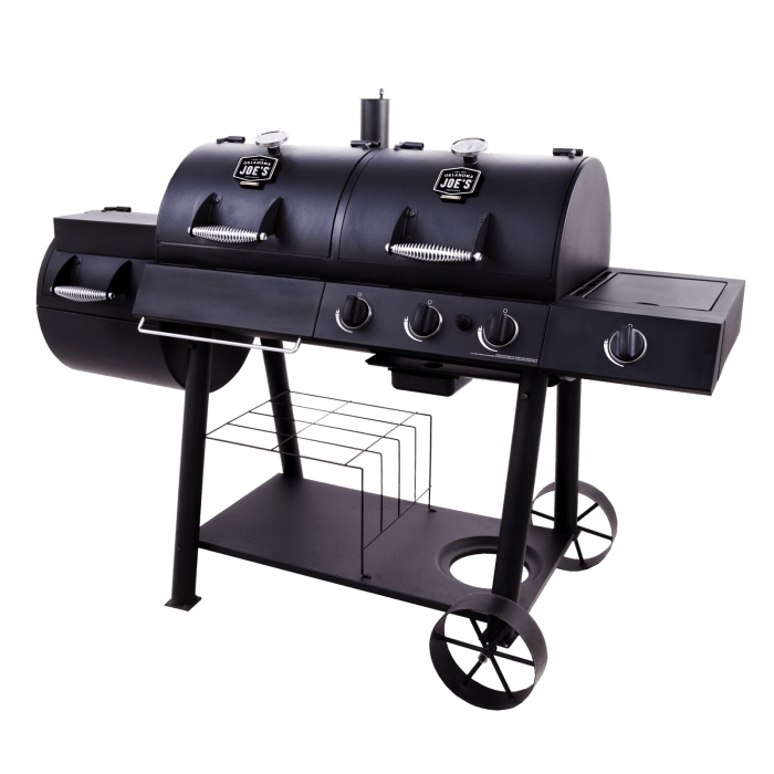 Longhorn Combo Charcoal/Gas Smoker and Grill by Oklahoma Joe